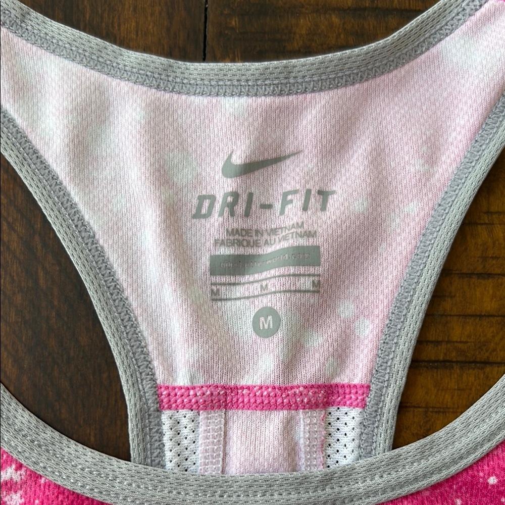 Nike Pink Racerback Tank Top - Picture 2 of 3